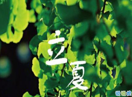 2021立夏的心情说说 关于立夏的心情短句2