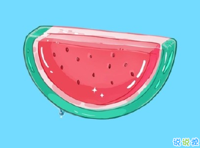 晒西瓜的句子简短带图片 夏天关于西瓜的说说6